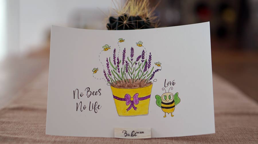 Bee Illustration. No Bees. No Life